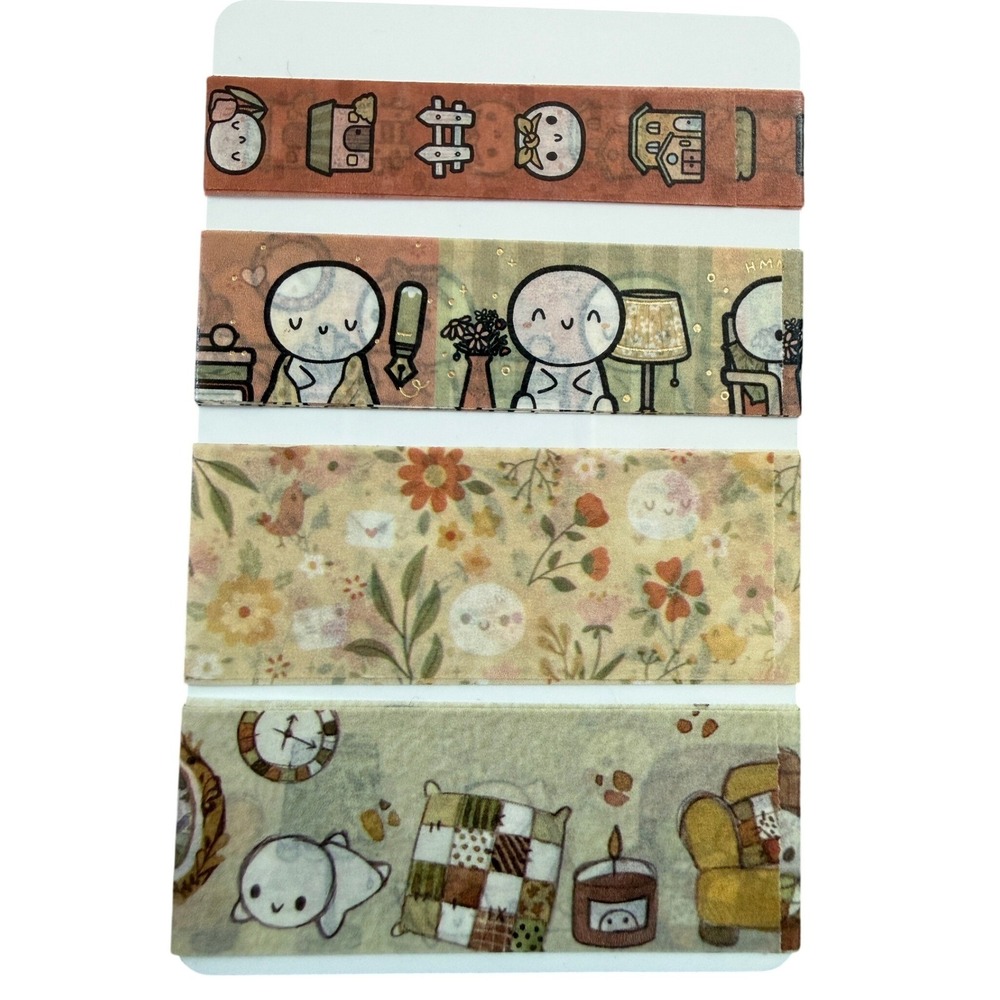 The Coffee Monsterz Co Washi Tape Sampler Set  TCMC 2025 Q2 Sub Emoti Planner